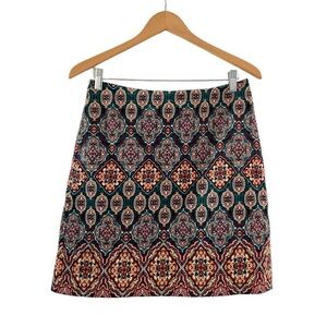 LOFT 4 Corduroy skirt geometric lined